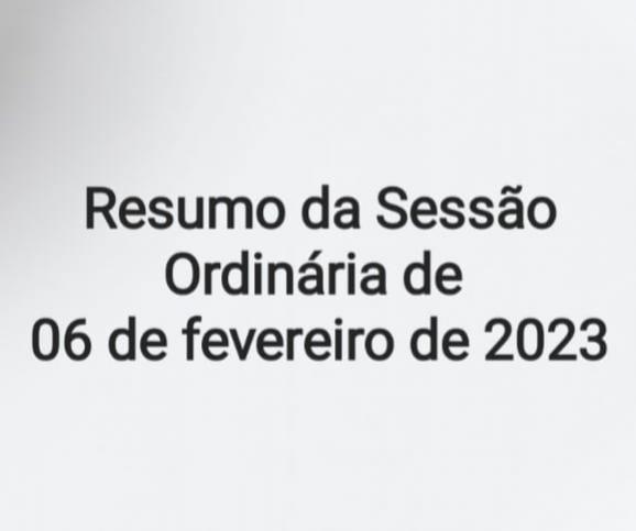 SESSÃO ORDINÁRIA 